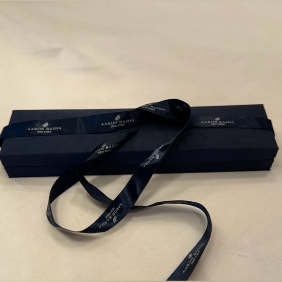 AARON BASHA | Solid 18k Yellow Gold Blue Evil Eye Red Cord Bracelet - Picture 3 of 6